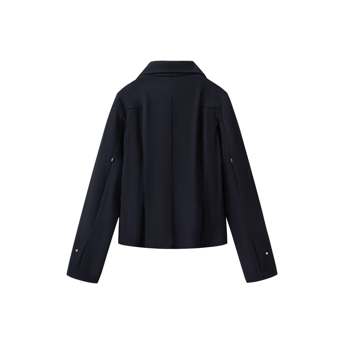 Structured Spread Collar Shirt Dark Navy