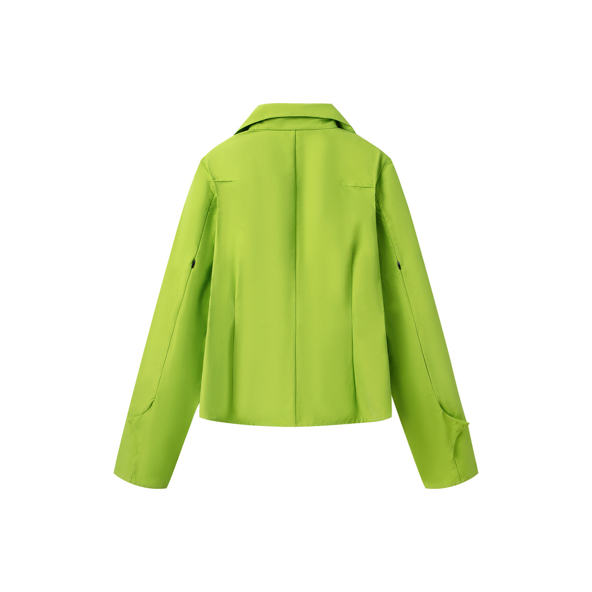 Structured Spread Collar Shirt Bright Green