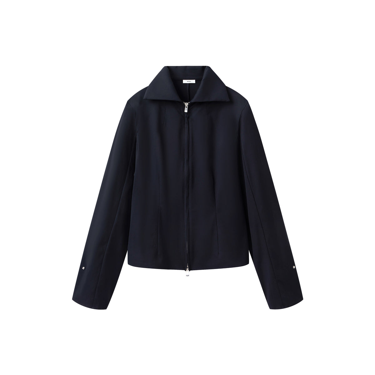 Structured Spread Collar Shirt Dark Navy